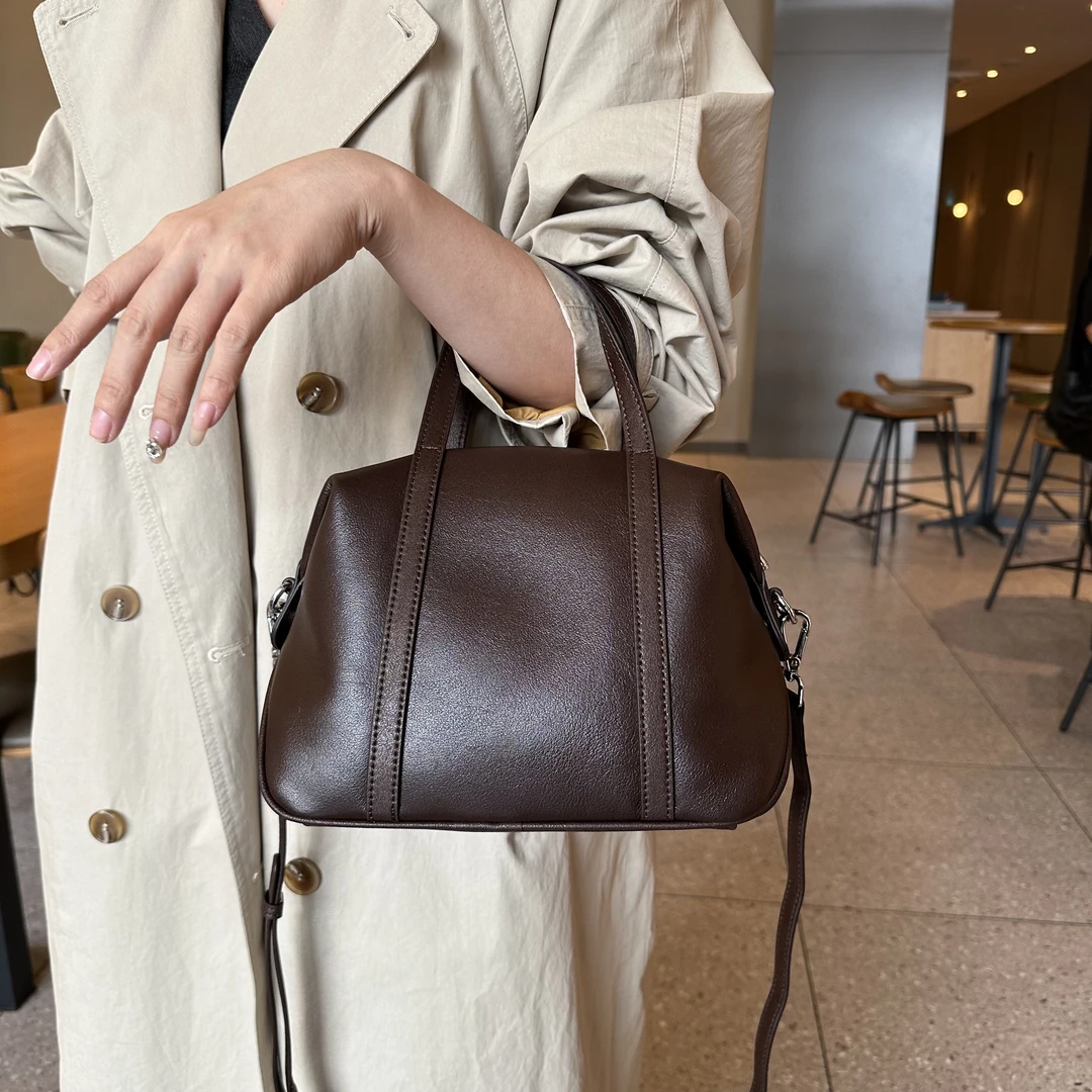 Gefanxi/歌梵希2024秋冬新款高级真皮单肩包简约百搭女士单肩包