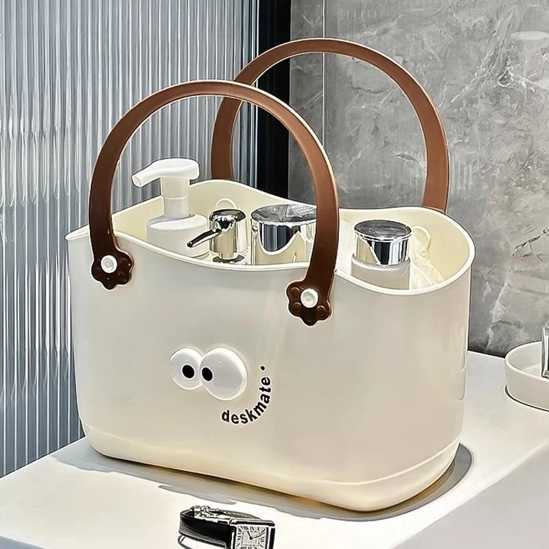 洗澡手提篮浴室洗浴篮宿舍浴筐大容量沥水洗澡篮洗漱用品收纳筐篮