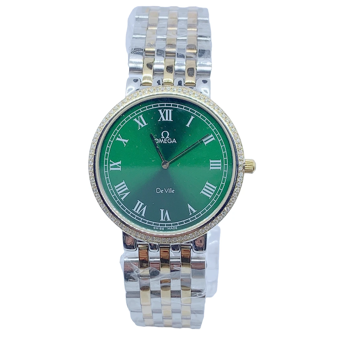 95新 Omega/欧米茄 03086/A蝶飞女士石英表/32盘/带扣后配/后钻盘