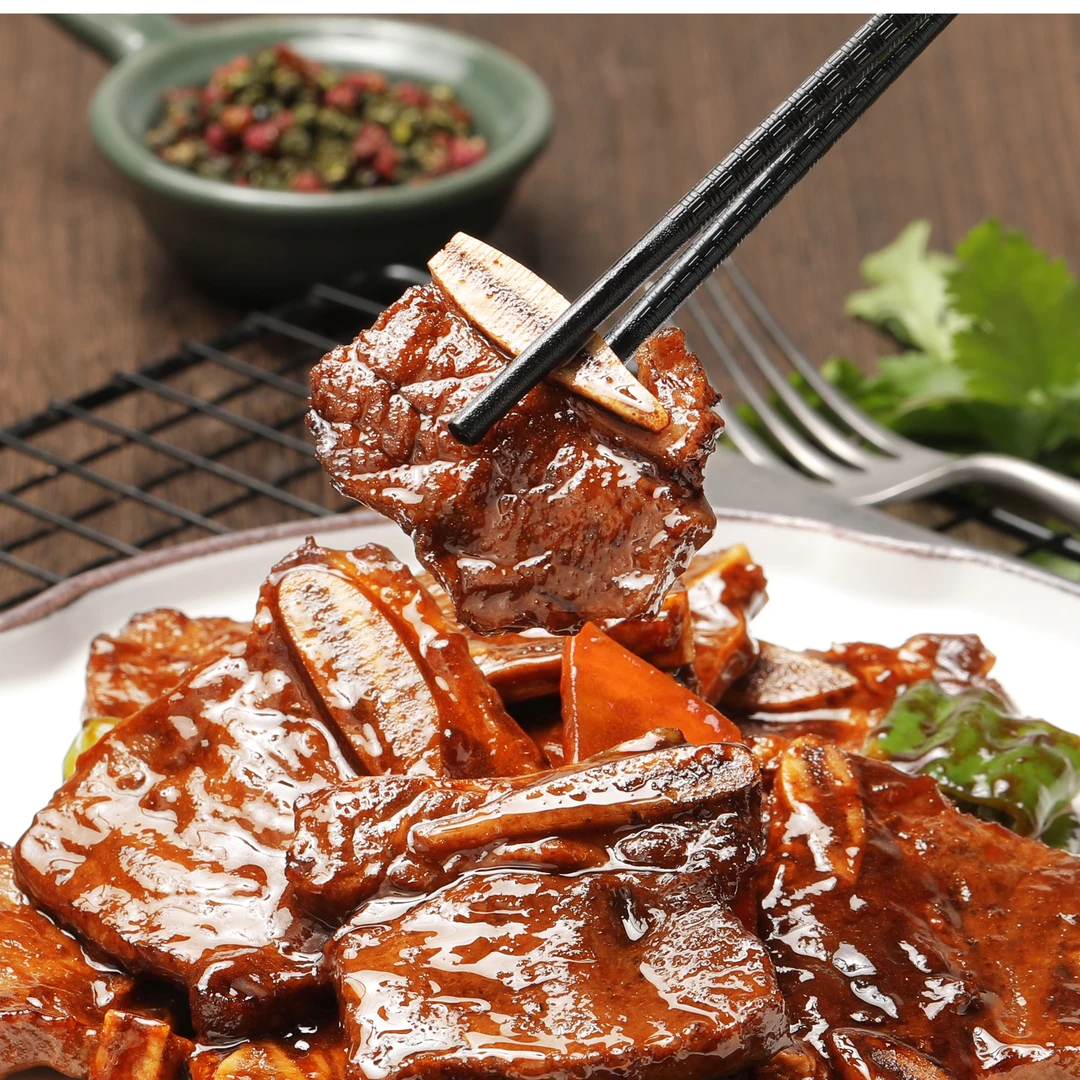 迎捞  品质牛仔骨调理黑椒牛排带骨1200g可煎炒烧烤 酒店专供生鲜