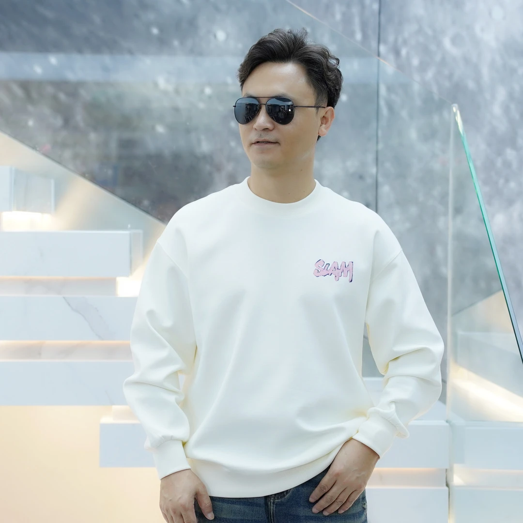 【汇佳服饰】ZB0041秋季卫衣轻奢欧版时尚休闲多色微阔潮流圆领卫衣