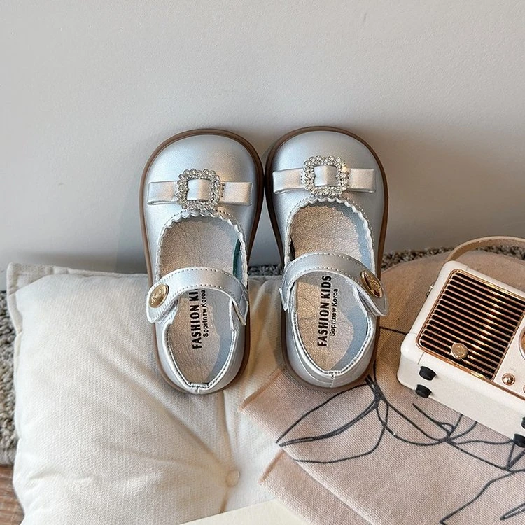 女童皮鞋公主鞋2025春秋儿童鞋子软底百搭玛丽珍女孩浅口单鞋983