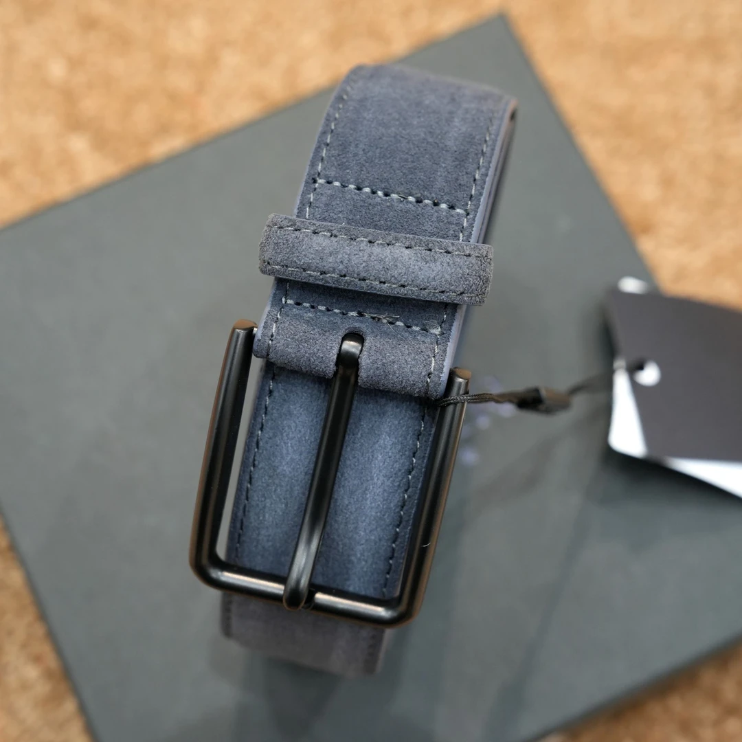 SINOER/希努尔时尚百搭皮带休闲灰色男士经典带扣腰带/礼盒B543