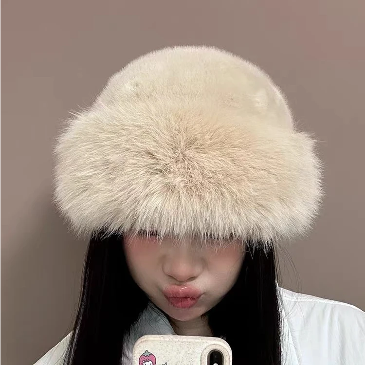 韩版网红复古时尚时尚百搭保暖日系蒙古帽