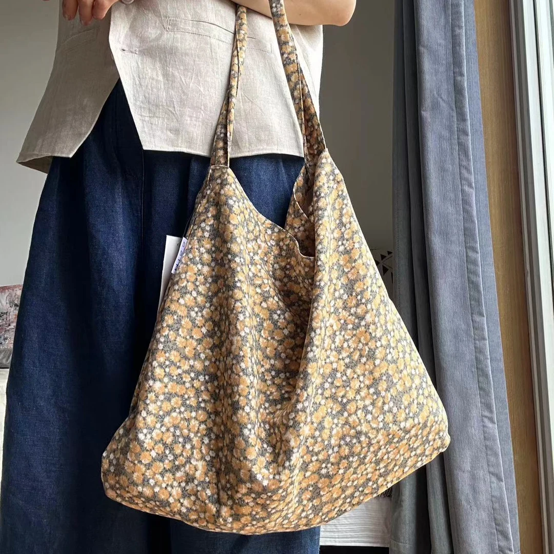 环保帆布包单肩包容量大时尚文艺