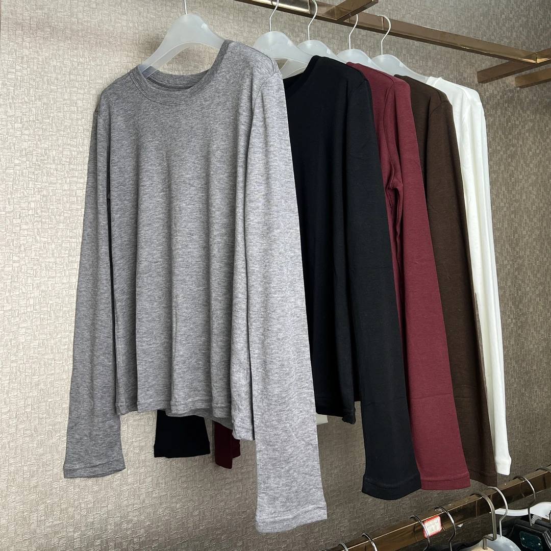 {超百搭}2024秋冬季节新款天丝羊毛百搭很显瘦打底女士毛衣GB02