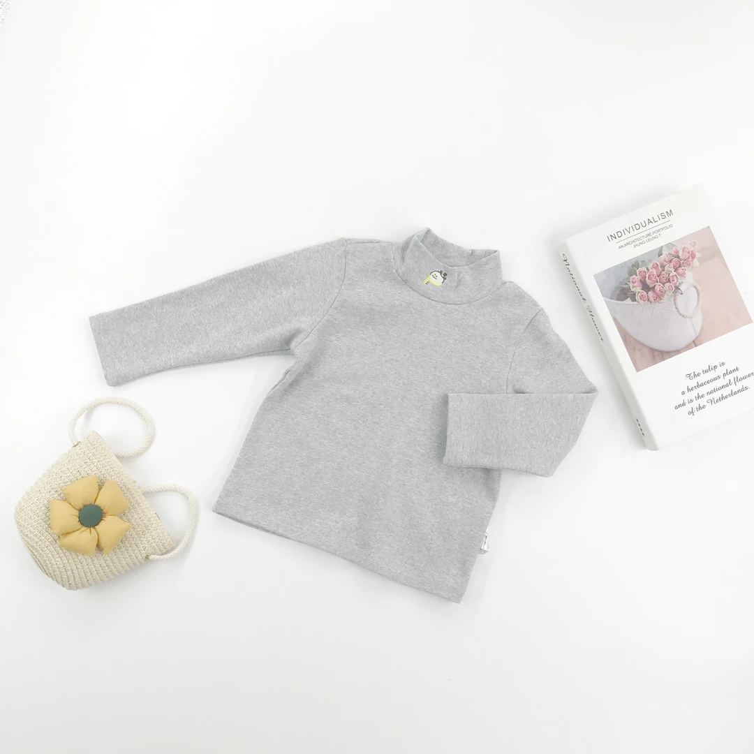 A类【童装】281015儿童小童高领长袖T恤打底衫宝宝婴儿童装秋冬上衣