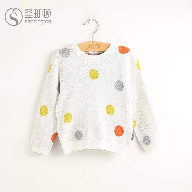 A类【童装】80348女童宝宝长袖毛衣圆领洋气套头针织毛织衫韩套头