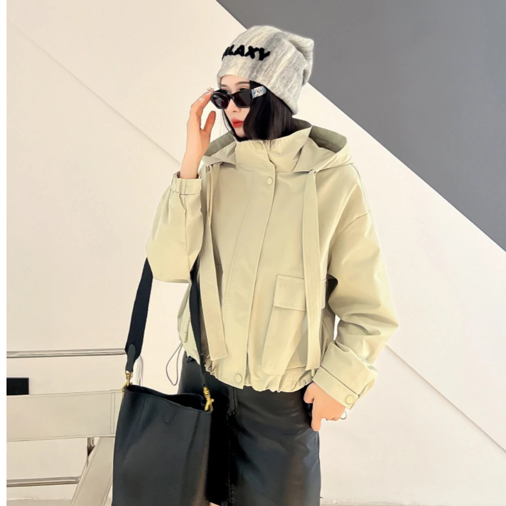 Y.Y FAMILY外套女春秋季休闲宽松百搭韩版时尚户外夹克短款外套女