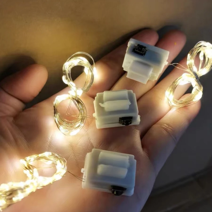 【柚几家】三档调节闪光2mLED灯串彩灯鲜花花束礼盒蛋糕装饰波波球