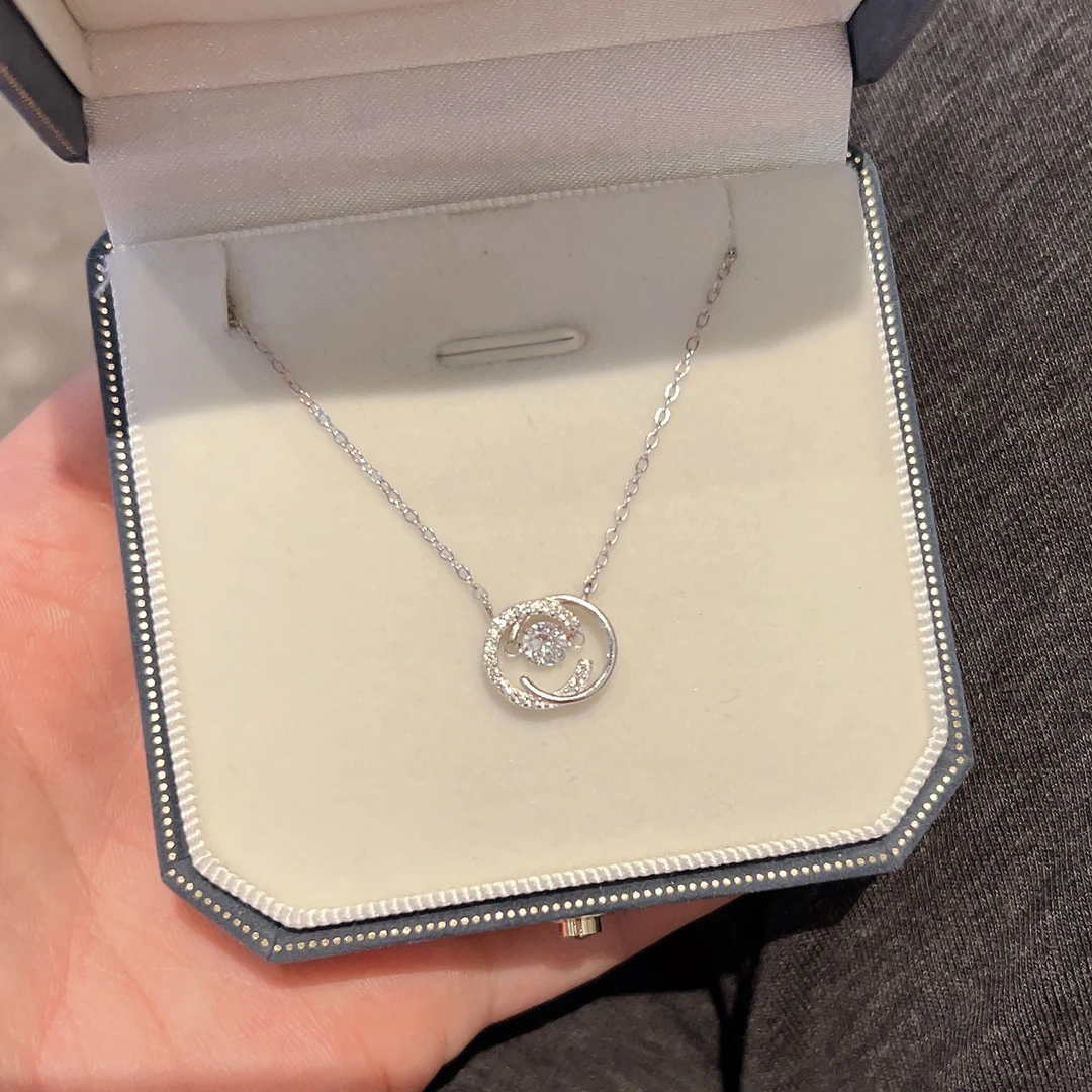 坠链均925银 跳动的心项链女款轻奢小众锁骨链送女生闺蜜七夕礼物