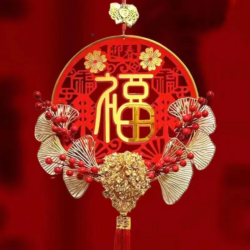新款迎春接好运室内氛围装饰迎春接福新年挂件