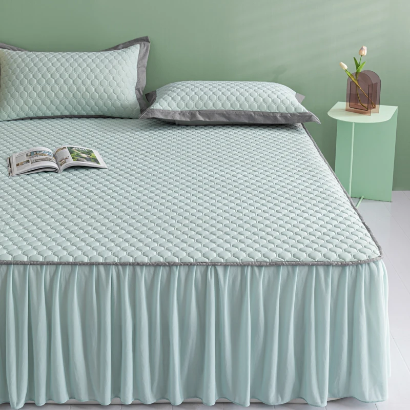 2025夏季母婴高端泰国天然正宗乳胶冰丝凉席床裙款席子床垫三件套
