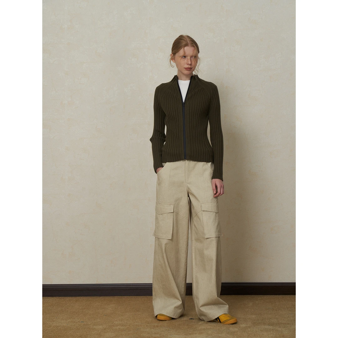 SEEKSIMPLE 出门神裤 工装裤休闲裤女秋冬宽松休闲直筒裤子D5283