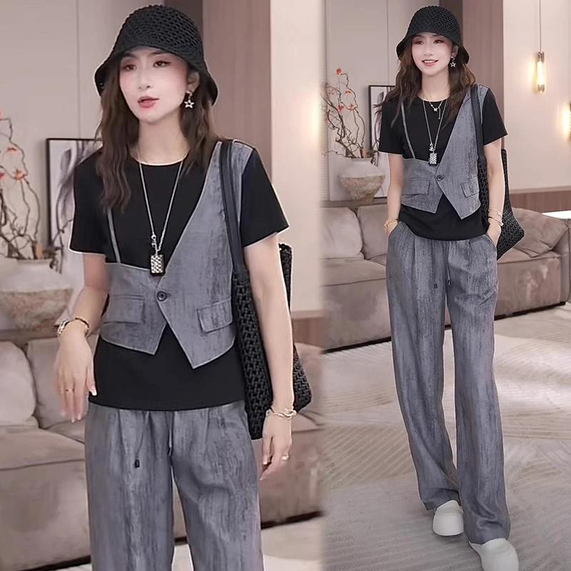 夏装潮流时尚套装女