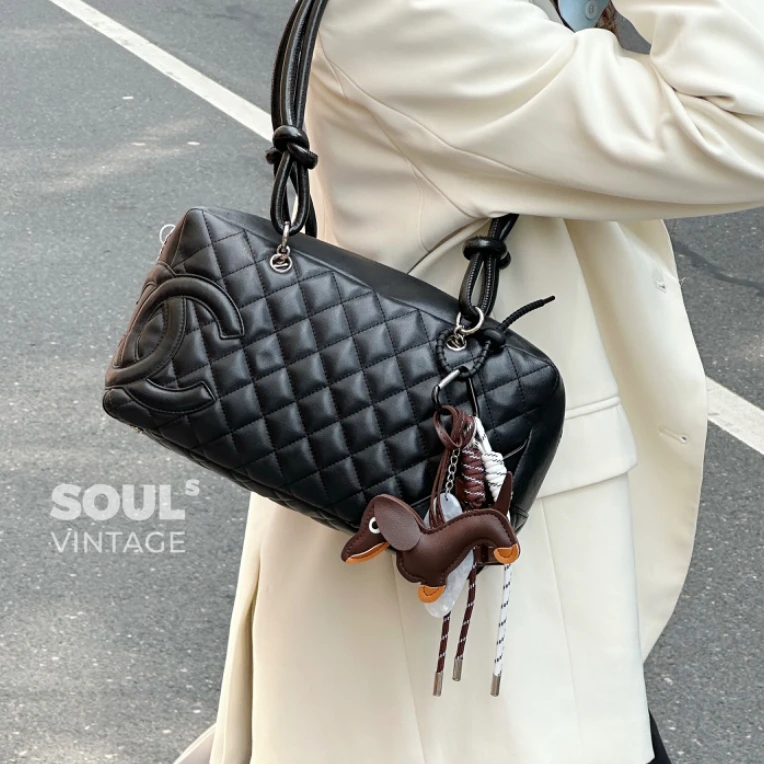 95新 Chanel/香奈儿 Chanel soblack 牛皮 康鹏枕头/661391242