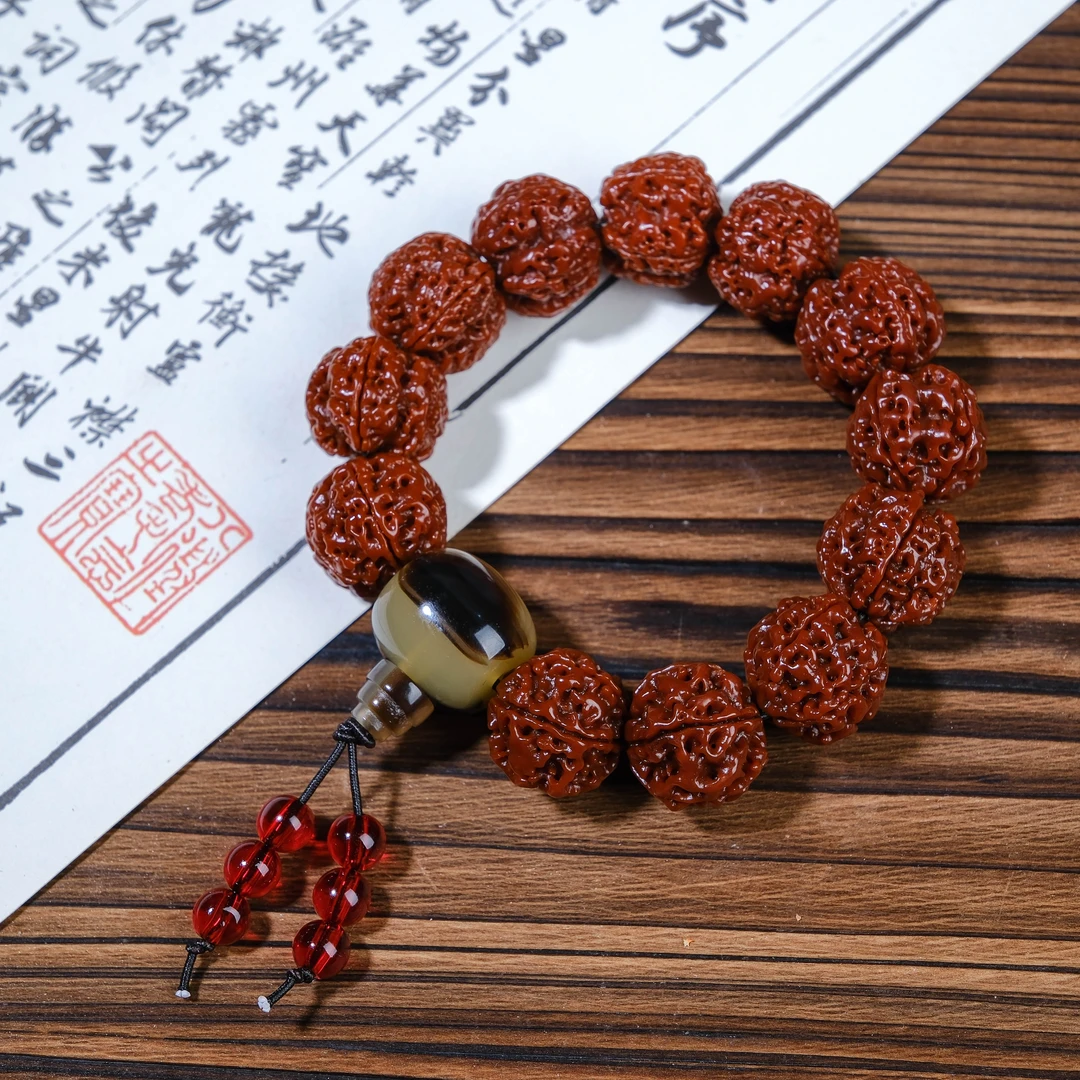 玉化金刚2.0cm+角角单圈手串【567】