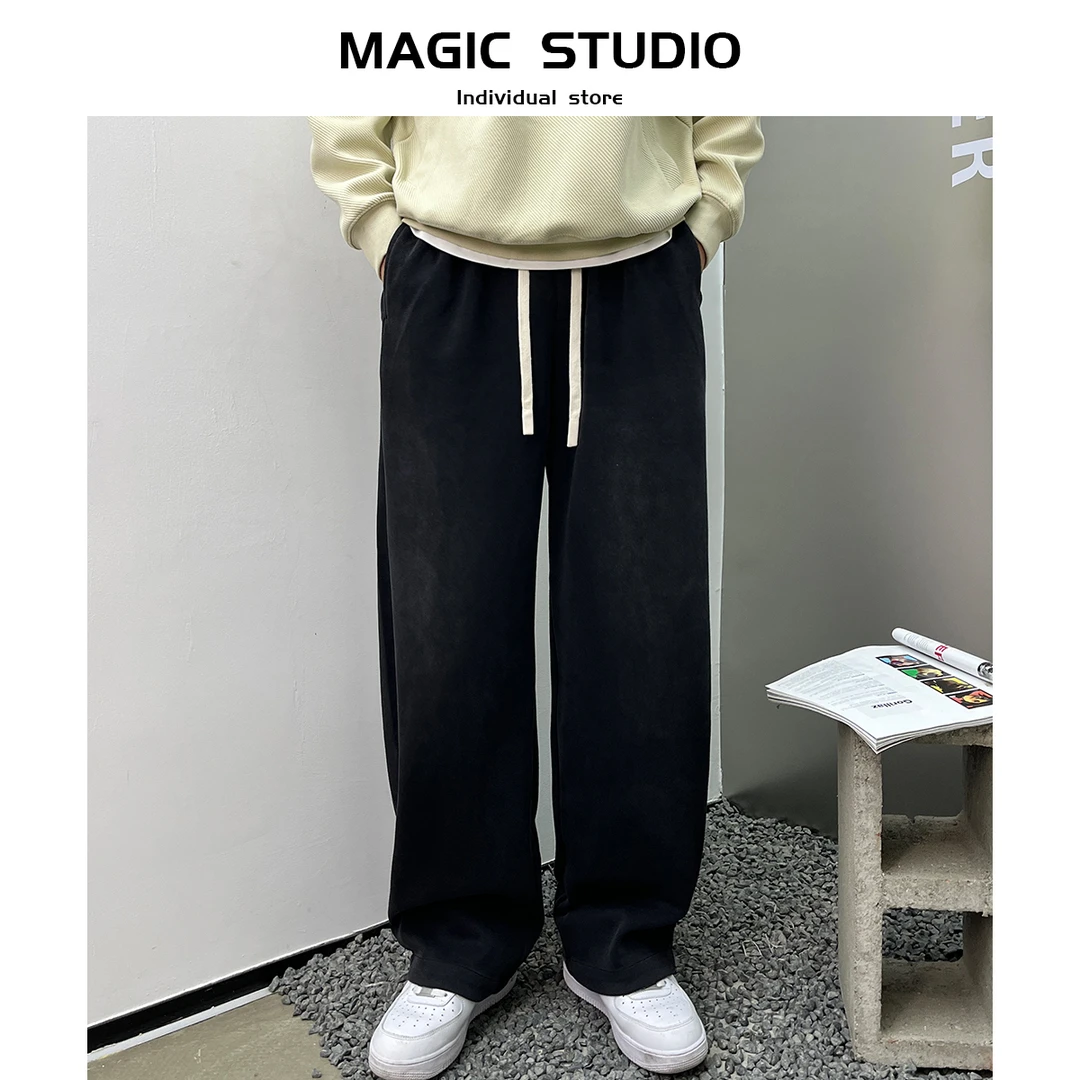 四季款直筒宽松高街潮牌美式水洗休闲运动休闲裤23911NC