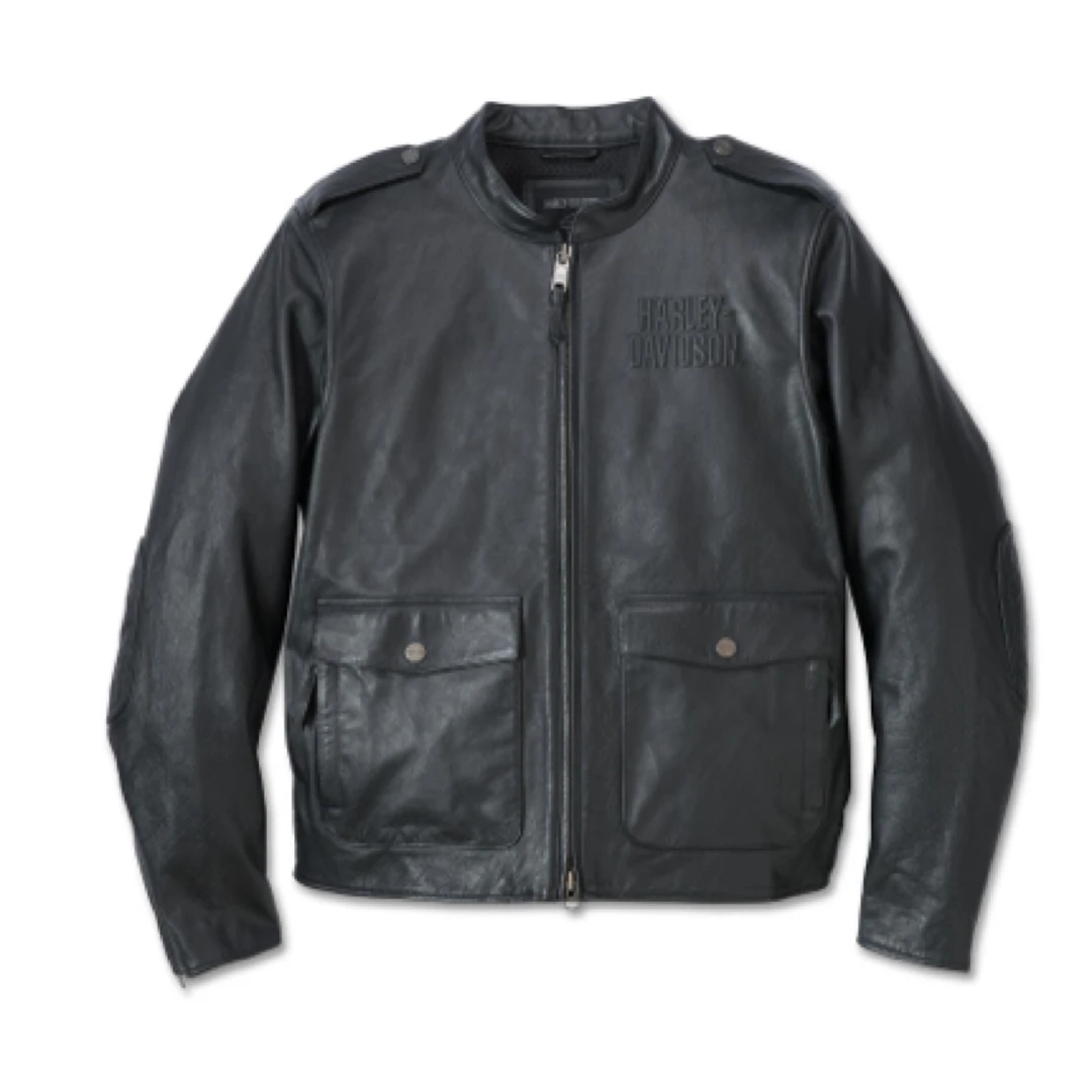 哈雷戴维森牛皮皮夹克98022/美版XL