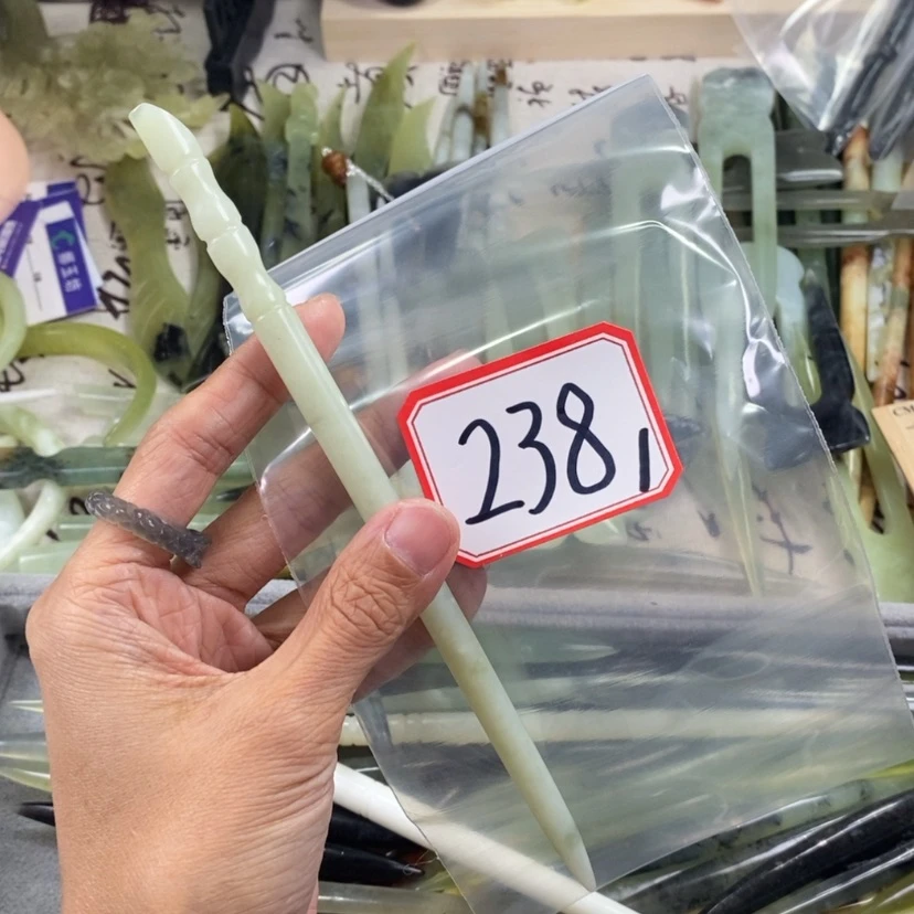 【闪购商品】蛇纹石玉发饰未镶嵌嗑****人