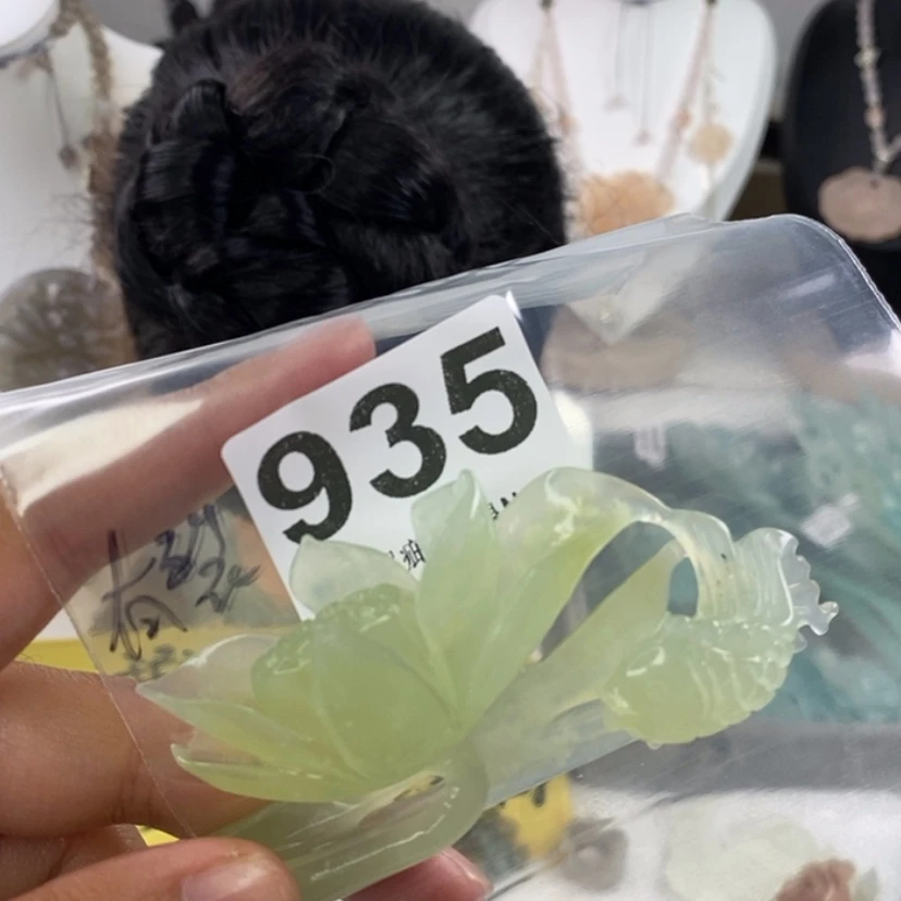 【闪购商品】岫玉发饰未镶嵌阿*