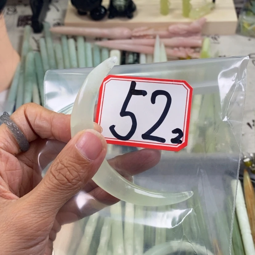 【闪购商品】蛇纹石玉发饰未镶嵌意*
