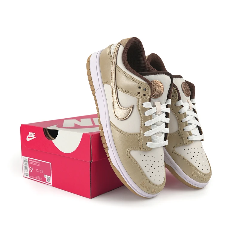 【双11特惠】Nike Dunk Low LX防滑耐磨低帮板鞋女米棕色HM3695-071