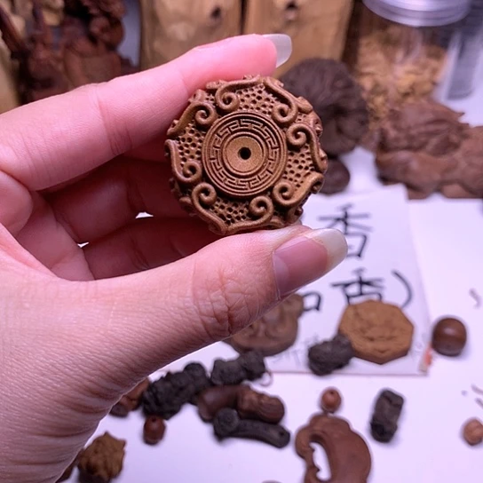檀香木吊坠檀香重工平安牌