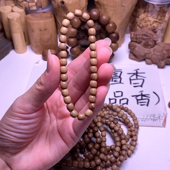 檀香木手串/手链檀香6/6米珠单圈微瑕