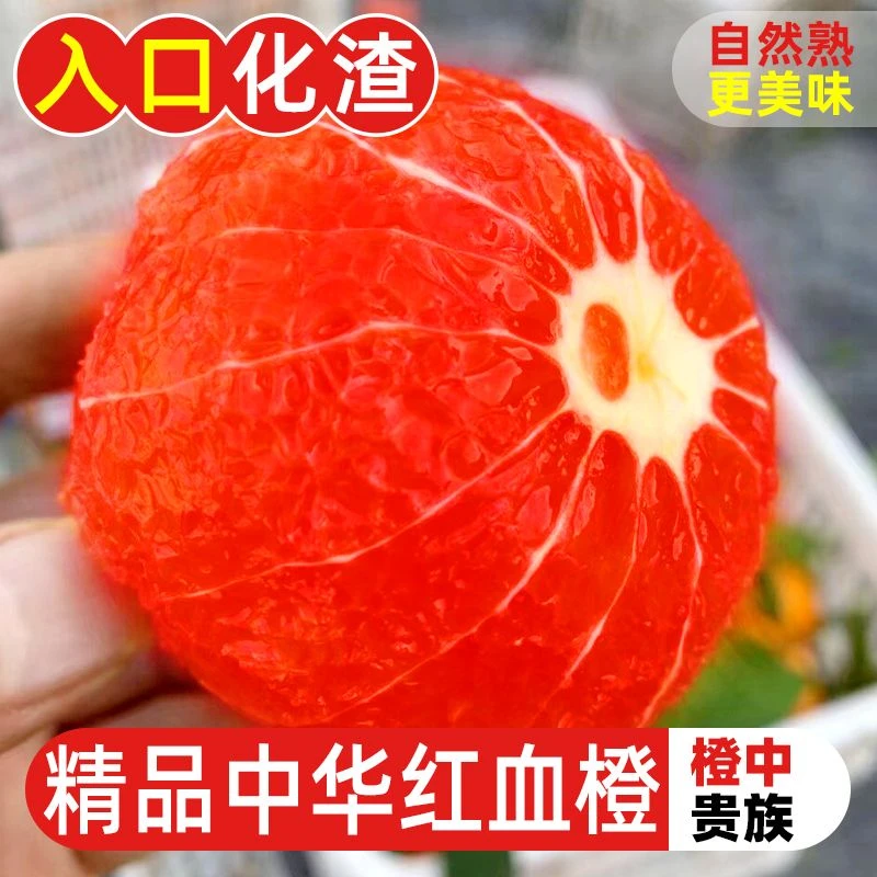 【精品】血橙中华红橙秭归脐橙甜橙子当季应季新鲜水果一整箱酸甜