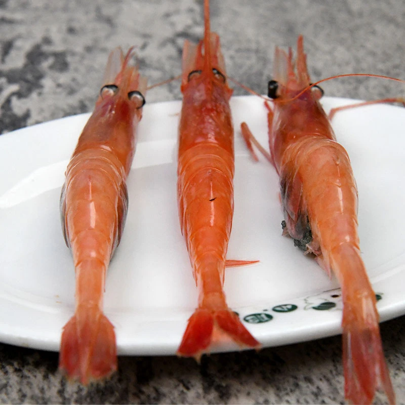 超低温俄罗斯甜虾1kg 甜虾刺身带头甜虾日料海鲜甜虾生吃大虾