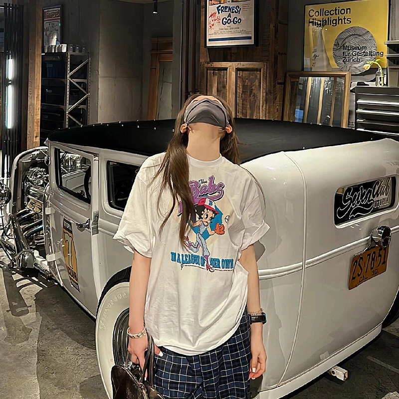 韩版百搭宽松显瘦上衣夏季女装2024新款时尚别致短袖t恤女