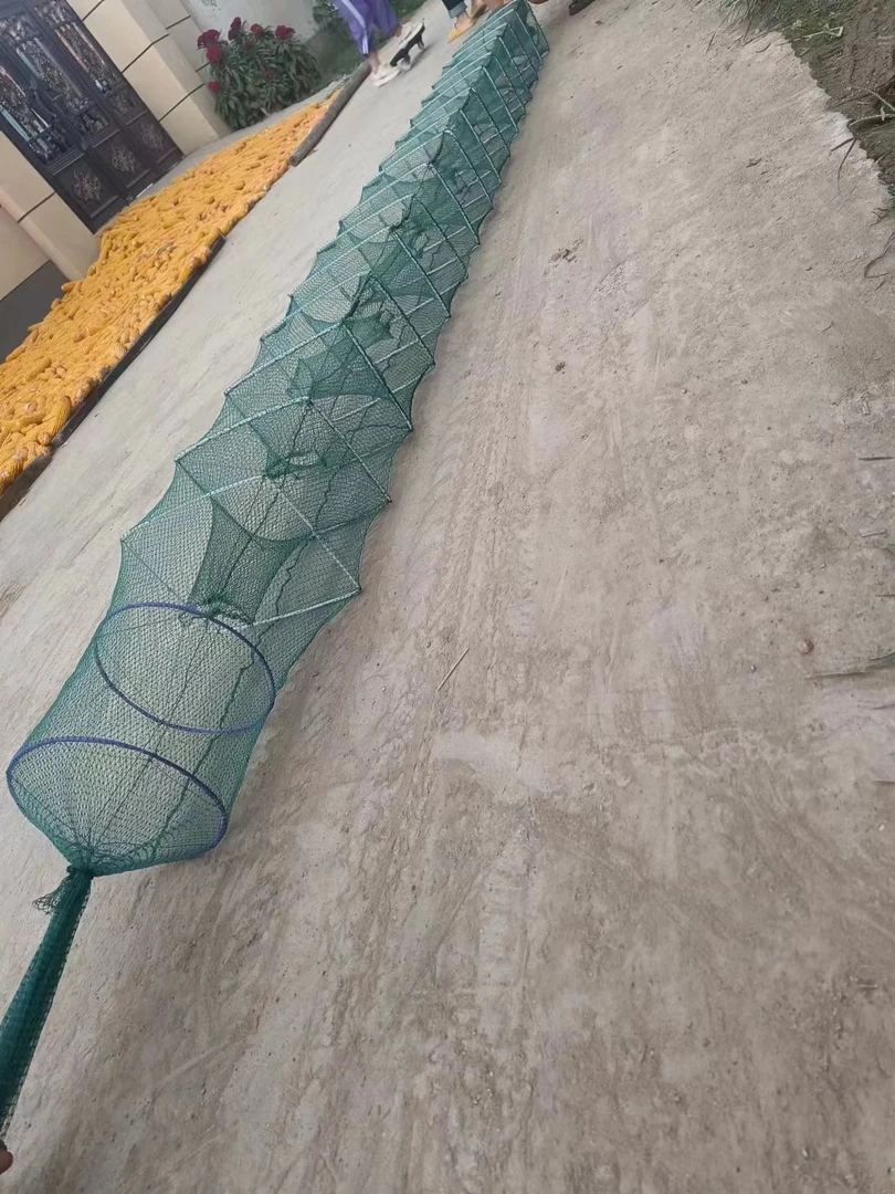 加重双排坠4米19节13门有结网2条渔具