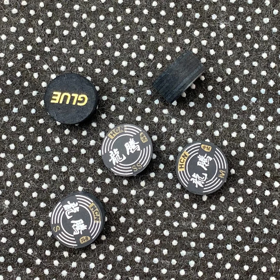 龙腾品牌多层皮头台球杆皮头14mm