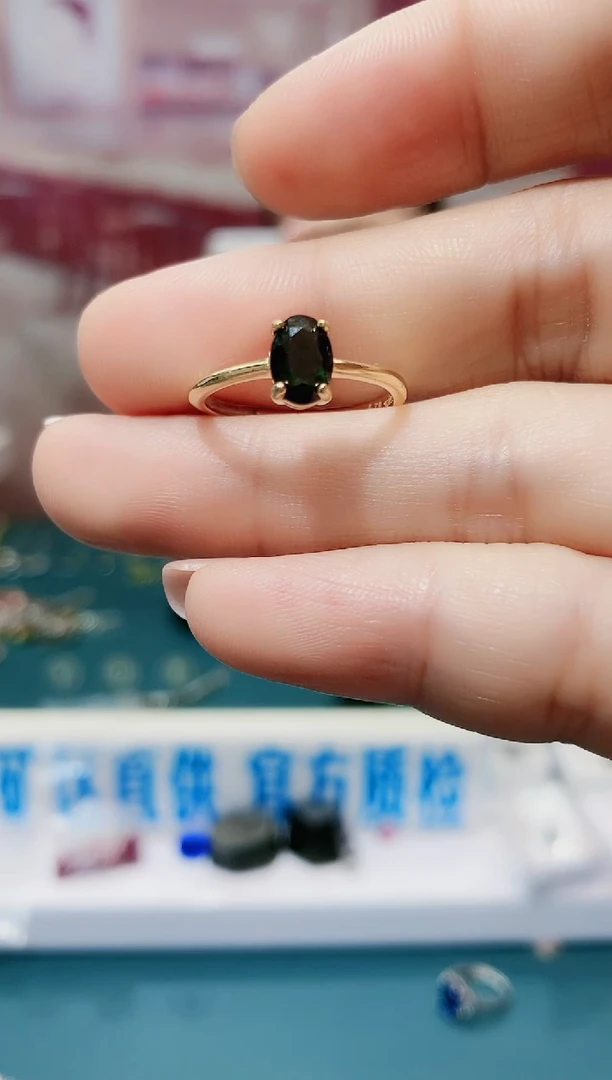 【闪购商品】蓝宝石戒指银S925镶嵌一枚