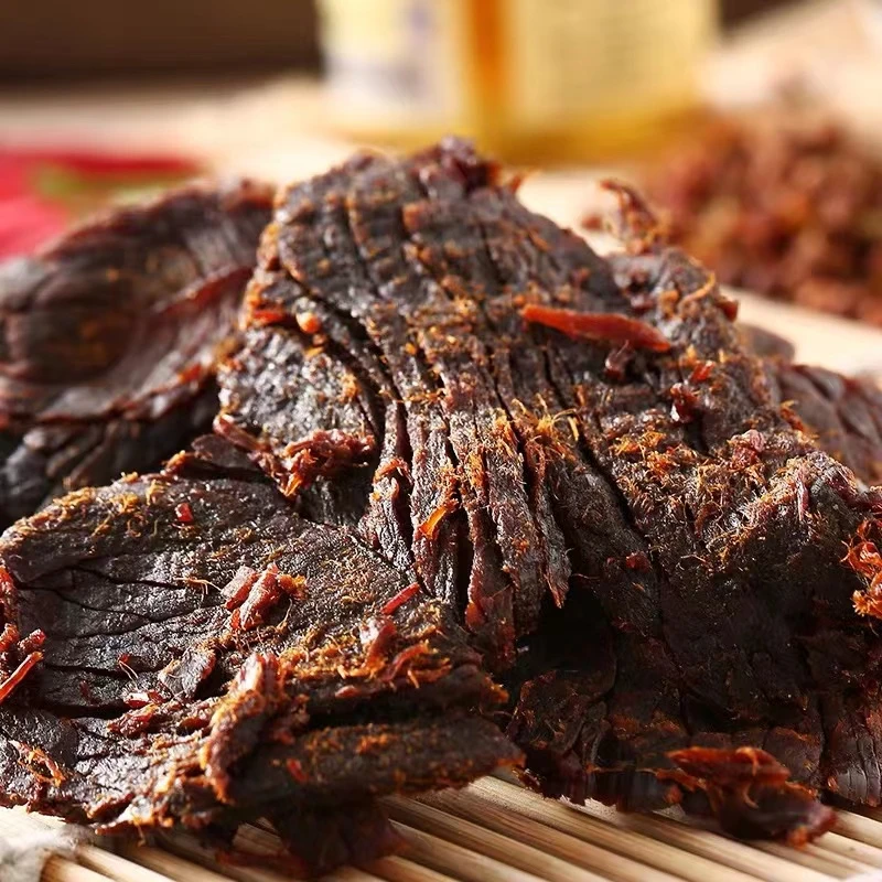 湖岭牛肉干 温州特产 一斤装 一斤起拍 通片装