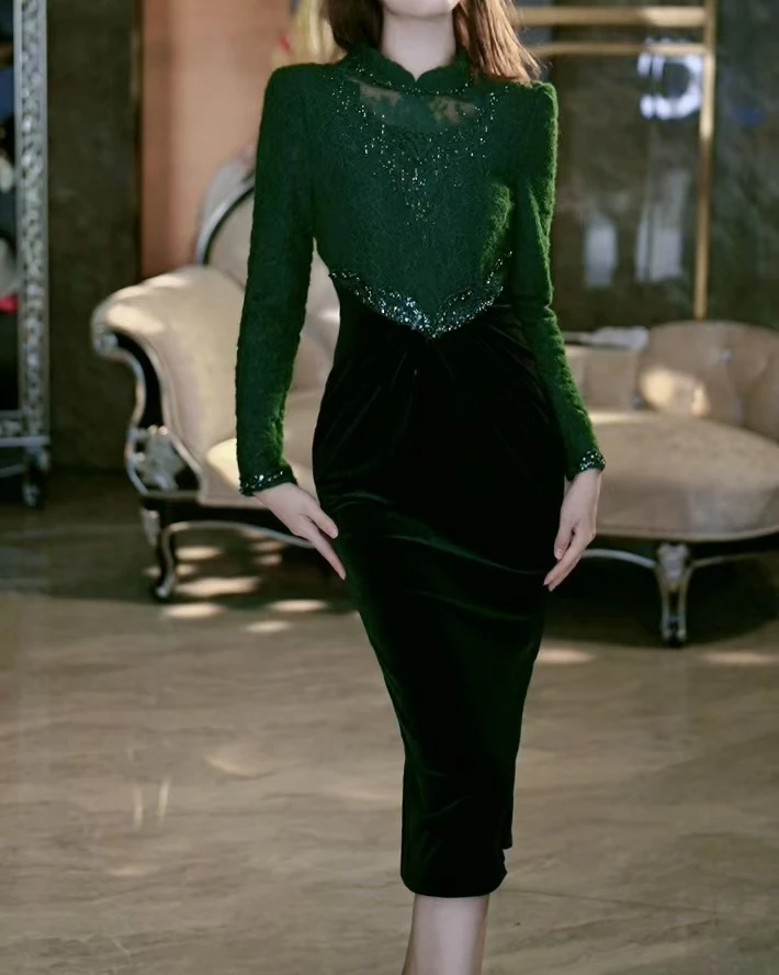 SEJI/瑟纪【浪漫达西】淑媛气质连衣裙