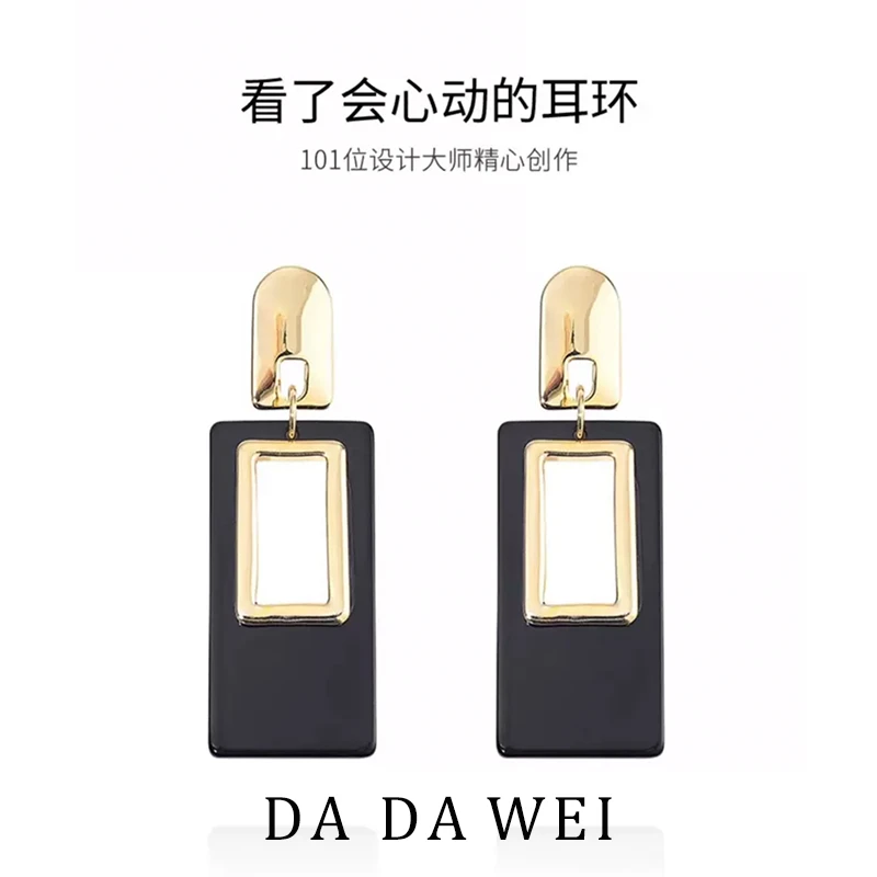 非金属合成锆石耳饰 大V同款高级轻奢时尚气质【耳饰】9860