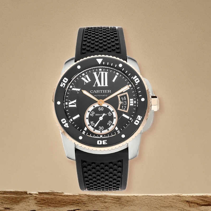 99新  卡地亚卡利博系列男表/W7100055/表径42mm/公价88000/机械