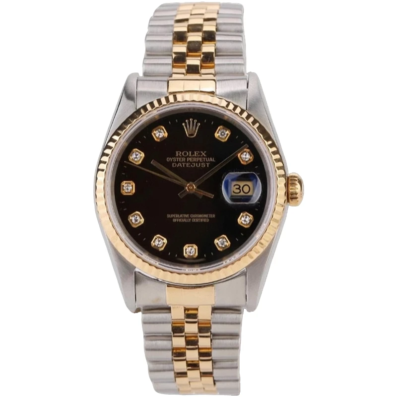 95新 Rolex/劳力士 日志系列男表/表径36mm/机械/16233/后钻