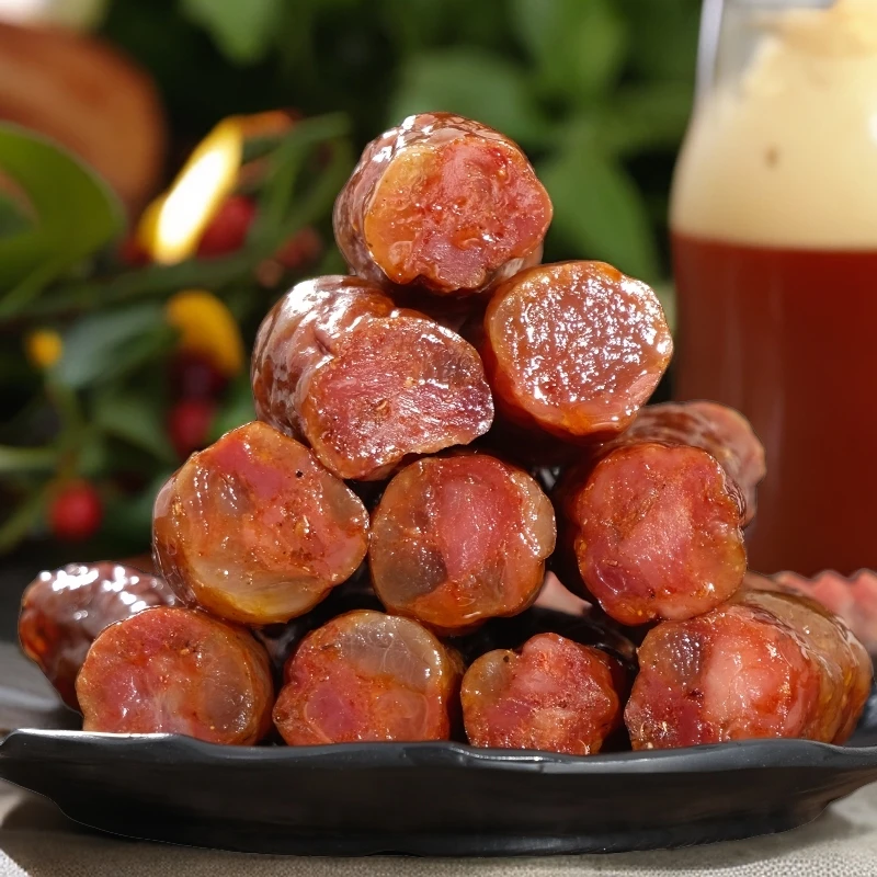 麻辣香肠 原味五香香肠  重庆开州手工香肠 柴火烟熏香肠广味500g