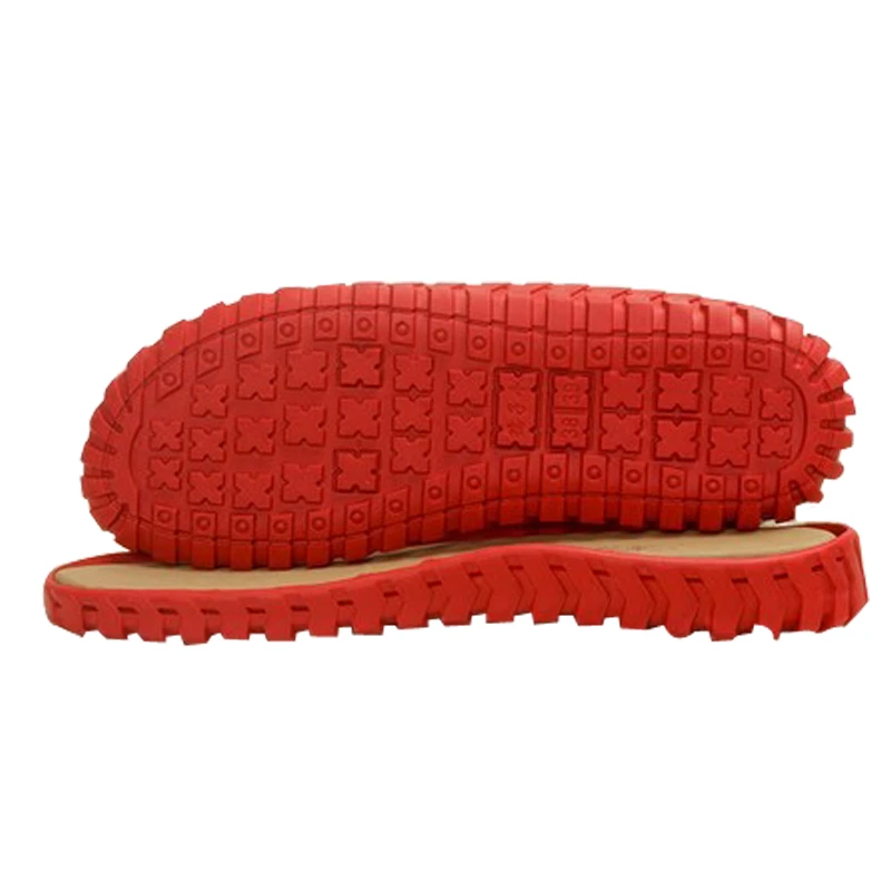 织女凉爽橡胶鞋底红色黑色防滑耐磨儿童成人软底特价