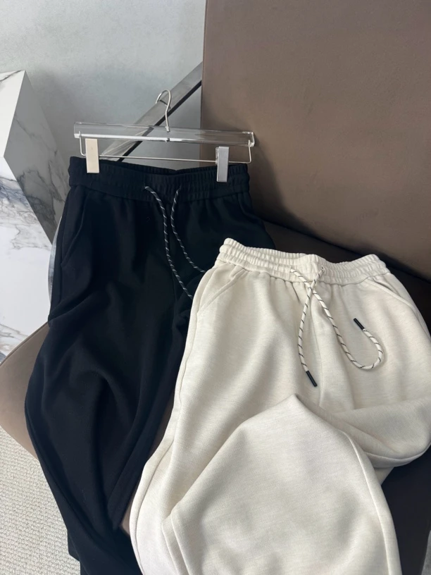 番茄派慵懒出街 简约百搭卫裤休闲宽松韩系直筒裤女外穿ins韩版