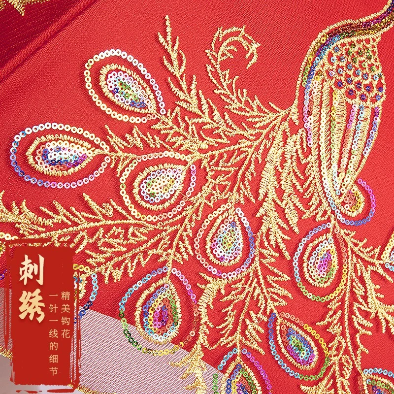 结婚红伞婚伞新娘伞红色出嫁伞婚庆用中式婚礼陪嫁出门红雨伞喜伞