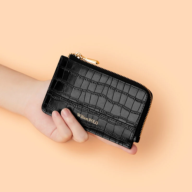 保罗正品卡包女真皮新款女士零钱包迷你精致小包高级感卡套小皮夹