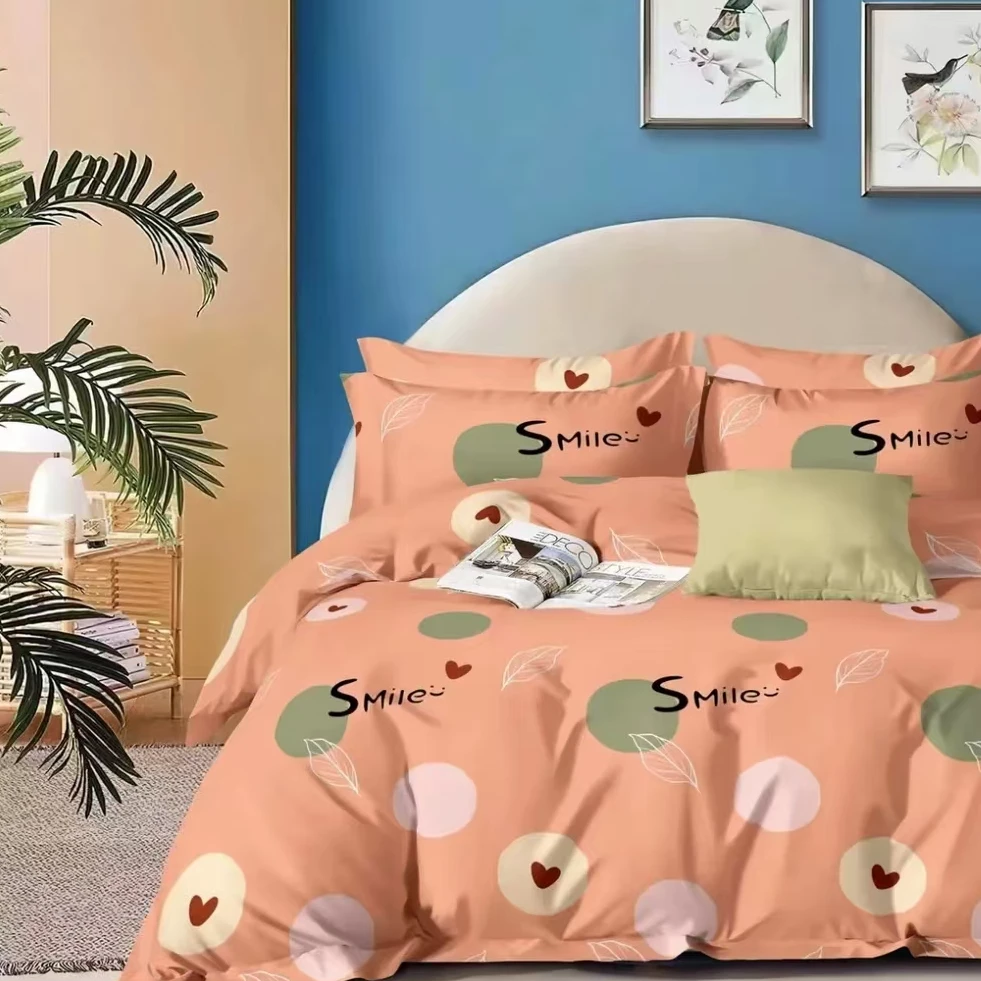 【双人床单心恋桔】加厚牛奶棉秋冬保暖加绒舒适斜纹加密床单