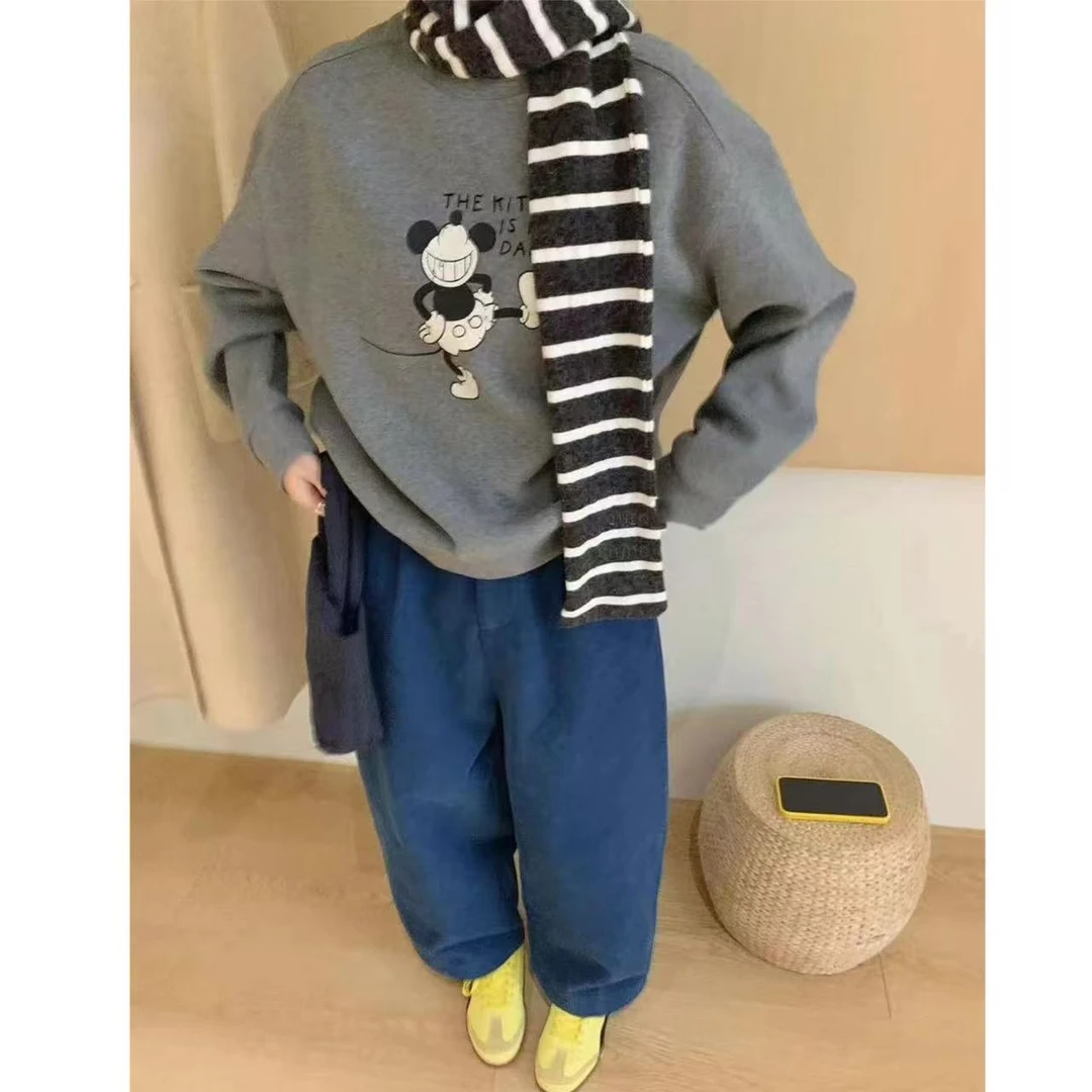 韩系减龄卡通图案“加绒加厚”卫衣887290