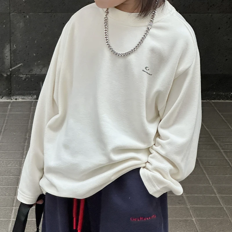 242830儿童简约百搭时尚宽松长袖圆领套头打底衫