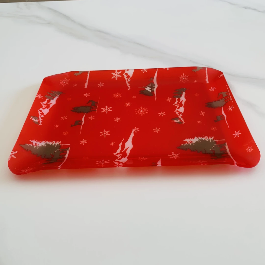 亚克力夹布料时尚托盘创意