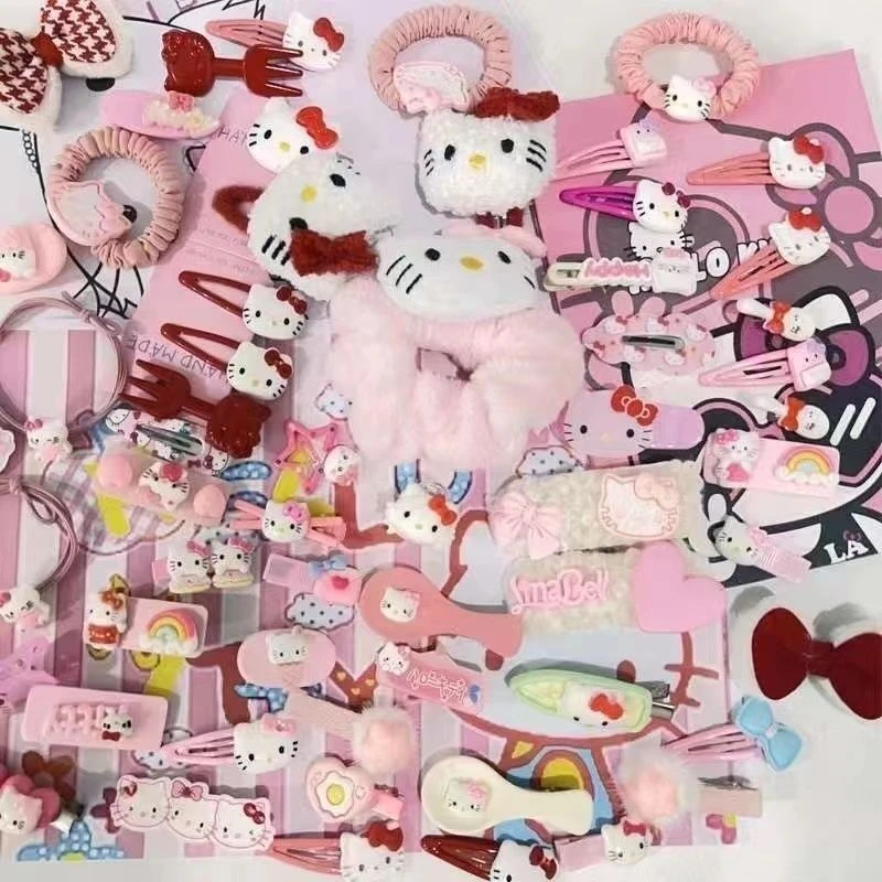 卡通hellokitty猫发夹可爱套装混搭学生儿童公主发饰甜妹刘海碎发